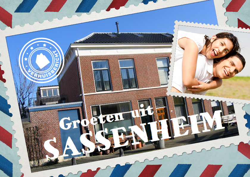 Groeten Uit verhuiskaart collage - Verhuiskaarten Verhuiskaarten - Groeten Uit verhuiskaart collage