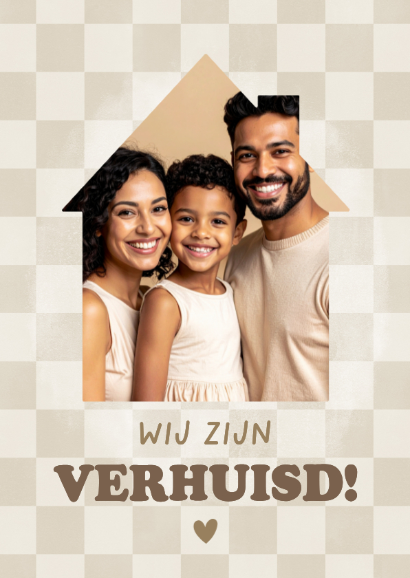 Hippe verhuiskaart blokjes foto in huisje wij zijn verhuisd - Verhuiskaarten Verhuiskaarten - Hippe verhuiskaart blokjes foto in huisje wij zijn verhuisd