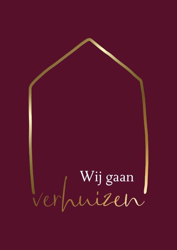 Goede Kaart Ik ga verhuizen/wij gaan verhuizen | Kaartje2go WX-57