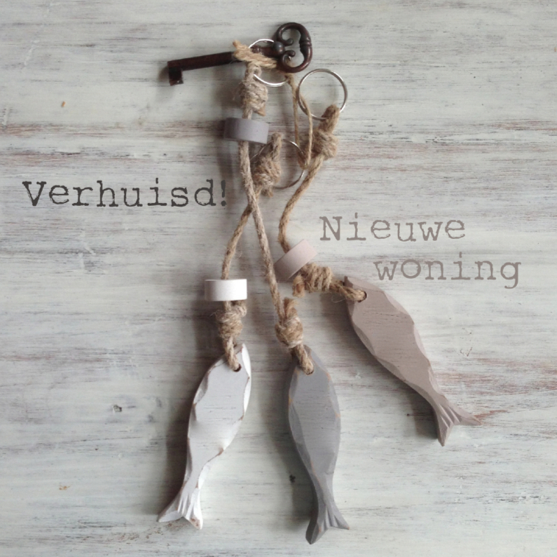 Kaart sleutel nieuwe woning - Verhuiskaarten Verhuiskaarten - Kaart sleutel nieuwe woning