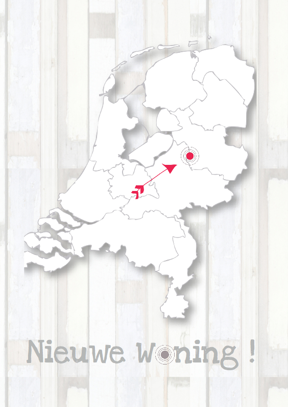 Landkaart verhuiskaart met pijl - Verhuiskaarten Verhuiskaarten - Landkaart verhuiskaart met pijl