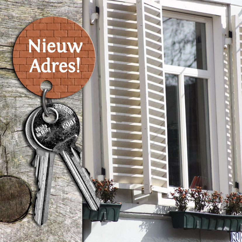 nieuw adres plaats foto en tekst - Verhuiskaarten Verhuiskaarten - nieuw adres plaats foto en tekst