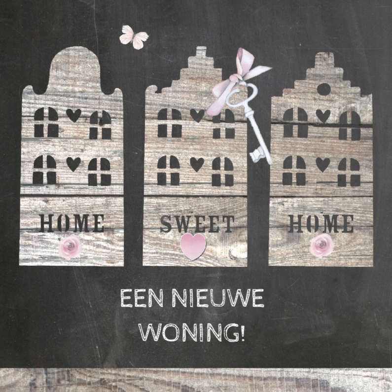 nieuwe woning hout - Verhuiskaarten Verhuiskaarten - nieuwe woning hout