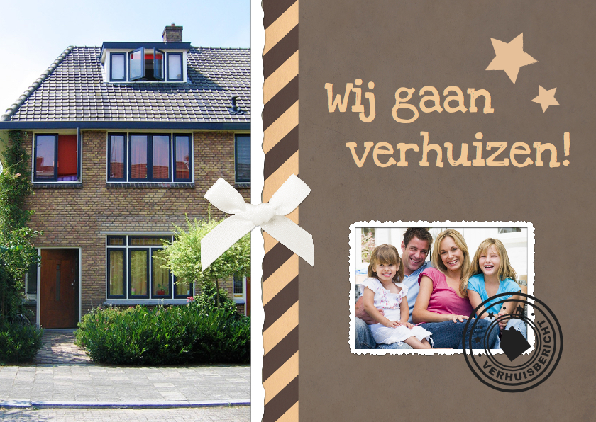 Verhuiskaart eigen foto stempels - Verhuiskaarten Verhuiskaarten - Verhuiskaart eigen foto stempels