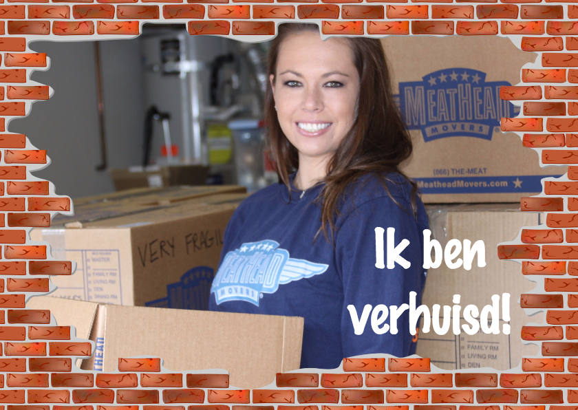 Verhuiskaart eigen foto - Verhuiskaarten Verhuiskaarten - Verhuiskaart eigen foto