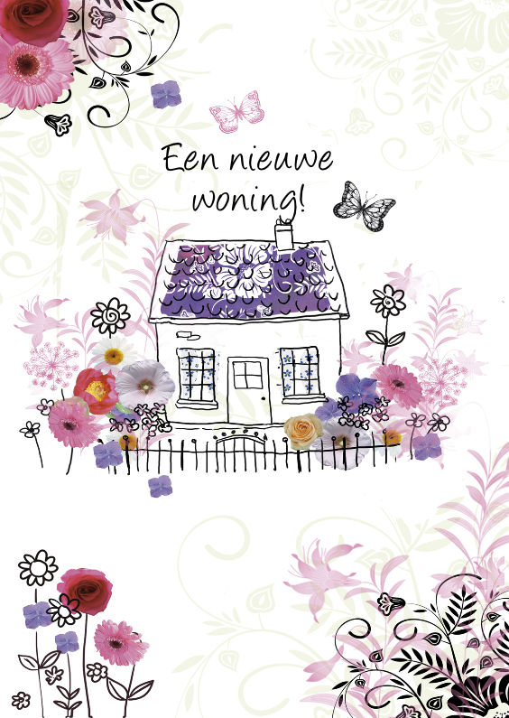 Verhuiskaart met nieuwe woning - Verhuiskaarten Verhuiskaarten - Verhuiskaart met nieuwe woning