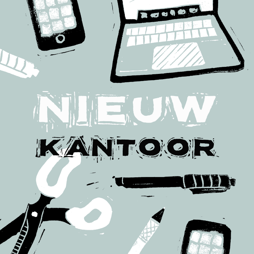 Verhuiskaarten - Verhuiskaart nieuw kantoor