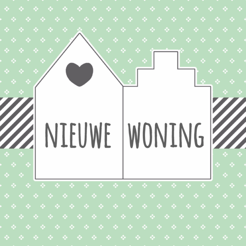 Verhuiskaart Nieuwe Woning - W - Verhuiskaarten Verhuiskaarten - Verhuiskaart Nieuwe Woning - W