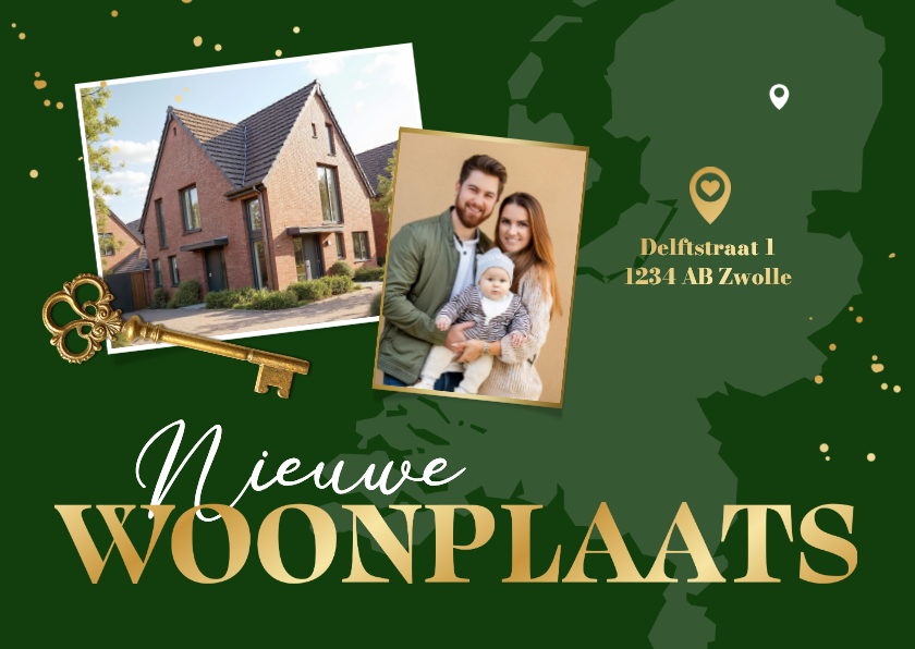 Verhuiskaart nieuwe woonplaats nederland foto sleutel kaart - Verhuiskaarten Verhuiskaarten - Verhuiskaart nieuwe woonplaats nederland foto sleutel kaart