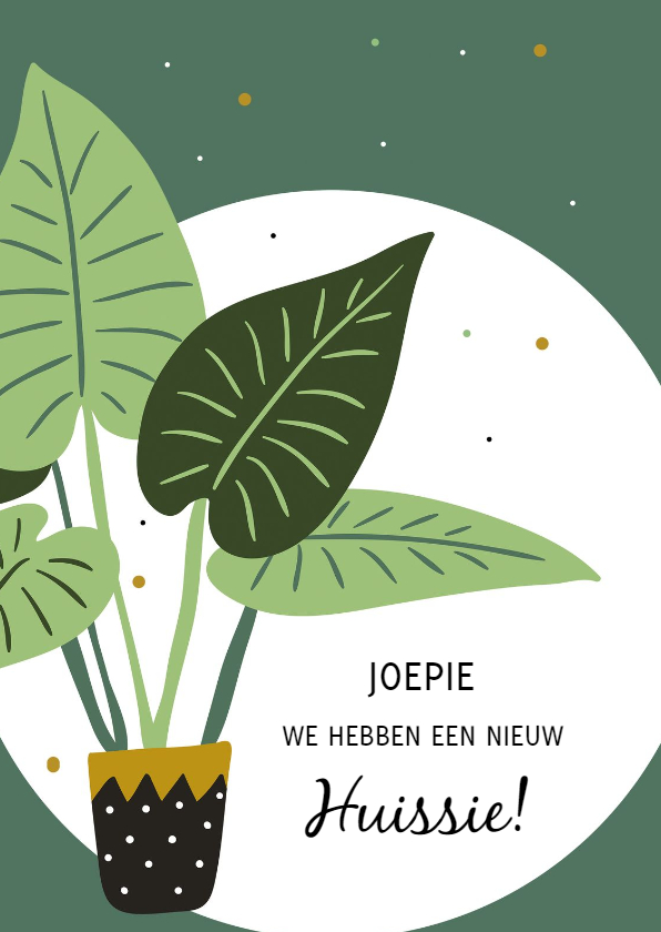 Verhuiskaart: We hebben een nieuw huissie! - Verhuiskaarten Verhuiskaarten - Verhuiskaart: We hebben een nieuw huissie!