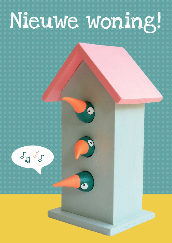 Verhuiskaarten vogelhuisje - Verhuiskaarten Verhuiskaarten - Verhuiskaarten vogelhuisje