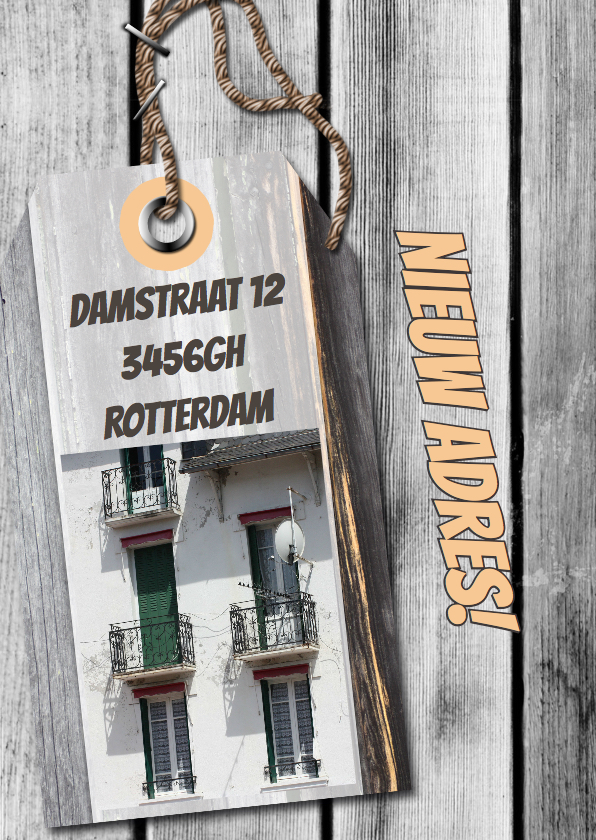 Verhuiskaartje zelf invullen b - Verhuiskaarten Verhuiskaarten - Verhuiskaartje zelf invullen b
