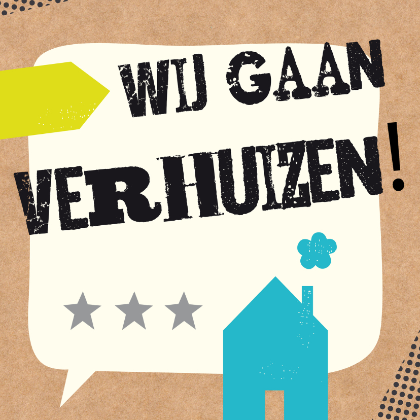 Verhuizen-Wij gaan!-HK - Verhuiskaarten Verhuiskaarten - Verhuizen-Wij gaan!-HK