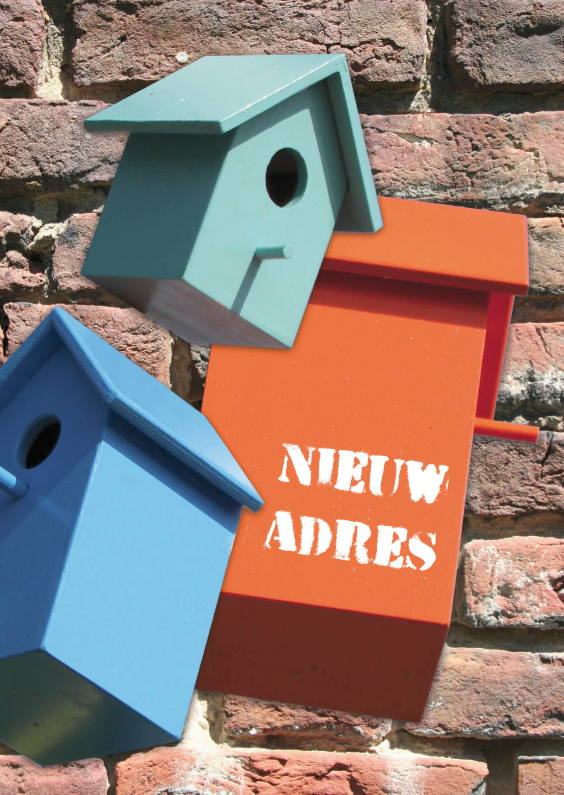 verhuizing vogelhuisje - Verhuiskaarten Verhuiskaarten - verhuizing vogelhuisje