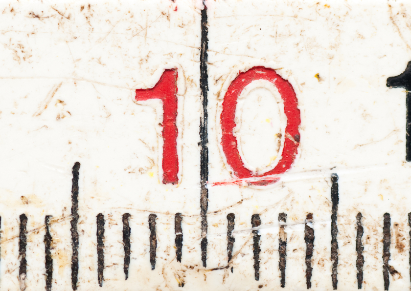 Verjaardagskaarten - 10 op oude witte duimstok
