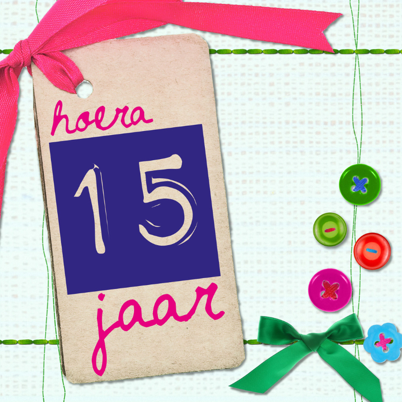15 jaar verjaardag -BF - Verjaardagskaarten Verjaardagskaarten - 15 jaar verjaardag -BF