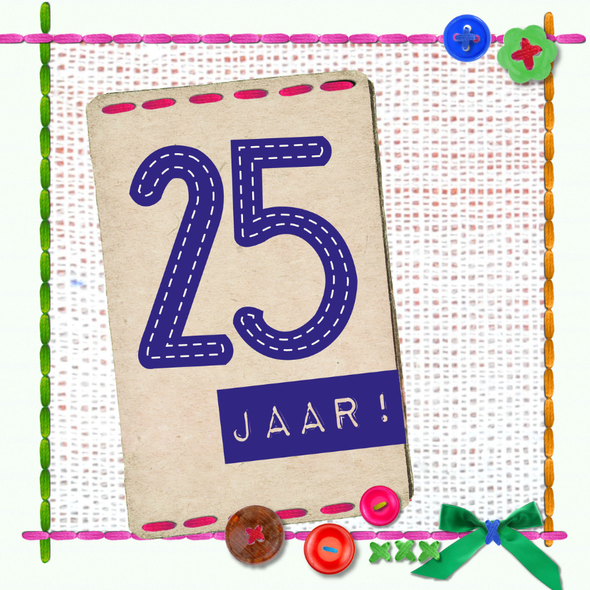 25 jaar verjaardag -BF - Verjaardagskaarten Verjaardagskaarten - 25 jaar verjaardag -BF