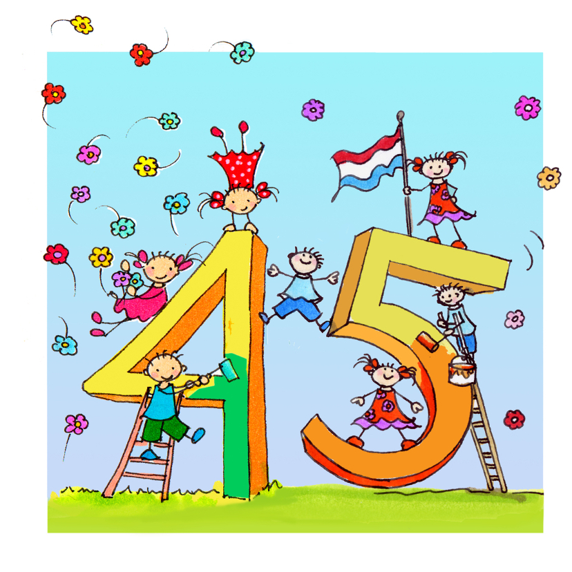 45 jaar Anet Illustraties - Verjaardagskaarten Verjaardagskaarten - 45 jaar Anet Illustraties