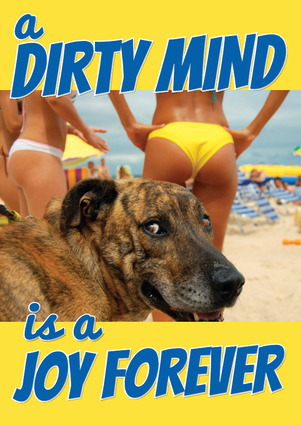 A dirty mind is a joy forever - Verjaardagskaarten Verjaardagskaarten - A dirty mind is a joy forever