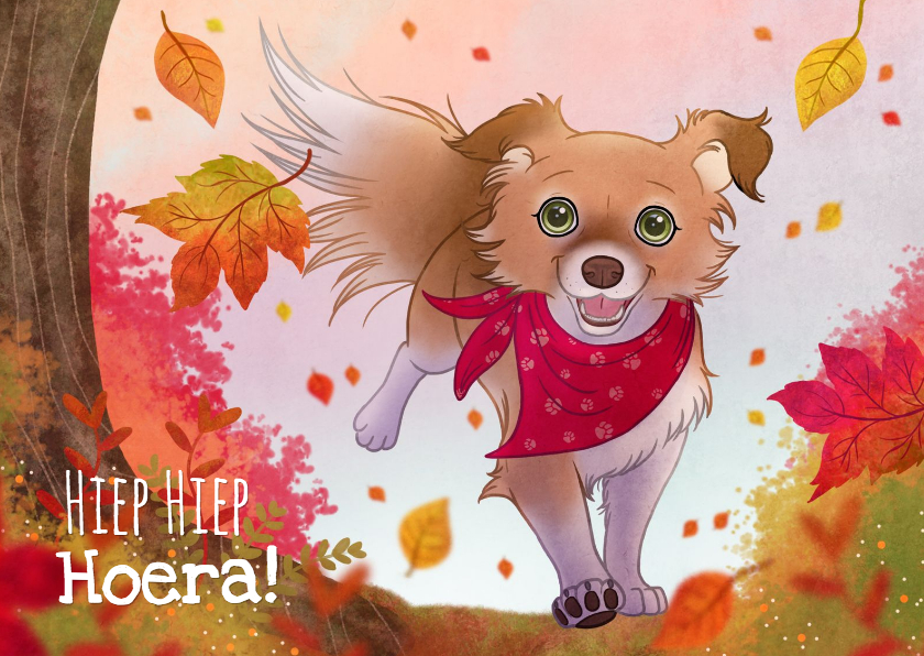 Chiwowy verjaardagskaart herfst Penny - Verjaardagskaarten Verjaardagskaarten - Chiwowy verjaardagskaart herfst Penny