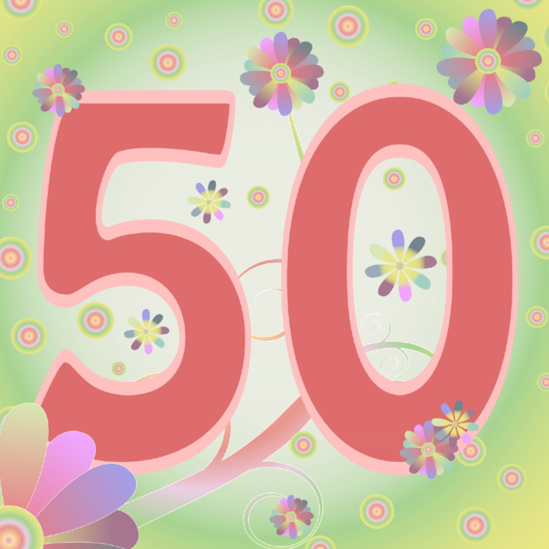 flowerpower-50jaar - Verjaardagskaarten Verjaardagskaarten - flowerpower-50jaar
