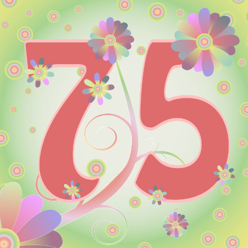 flowerpower-75jaar - Verjaardagskaarten Verjaardagskaarten - flowerpower-75jaar