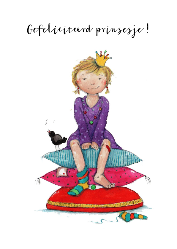Gefeliciteerd prinsesje - Verjaardagskaarten Verjaardagskaarten - Gefeliciteerd prinsesje