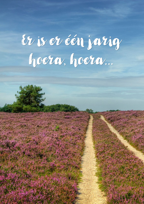 Grappige verjaardagskaart 'Er is er één jarig' - Verjaardagskaarten Verjaardagskaarten - Grappige verjaardagskaart 'Er is er één jarig'