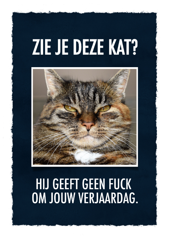Grappige Verjaardagskaart Met Leuke Tekst& Foto | Kaartje2Go