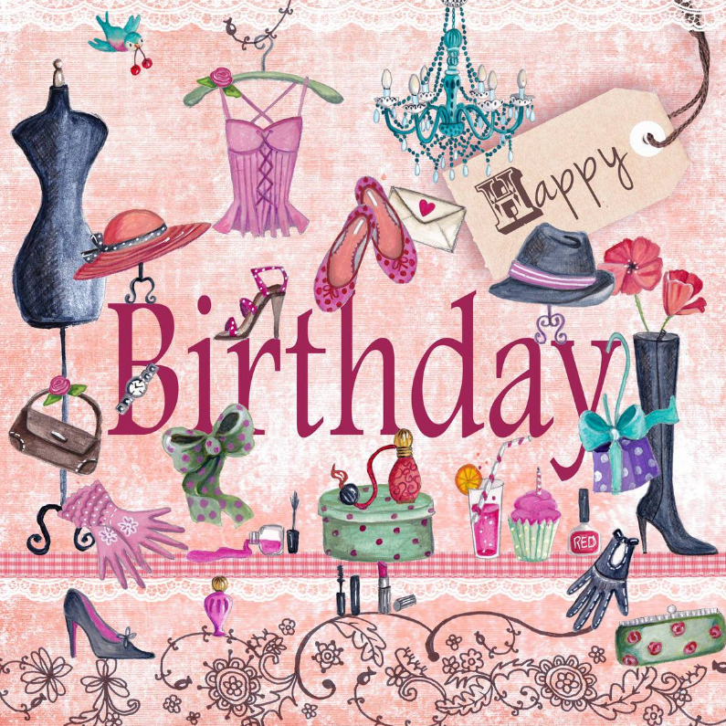 Happy Birthday Girls Meisje - Verjaardagskaarten Verjaardagskaarten - Happy Birthday Girls Meisje