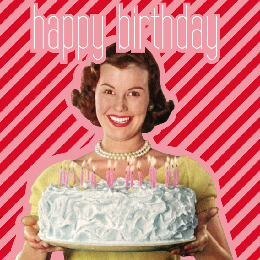 Happy Birthday Vintage - Verjaardagskaarten Verjaardagskaarten - Happy Birthday Vintage