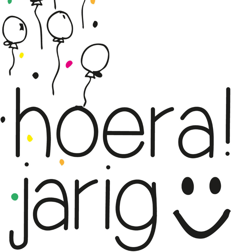 hoera jarig vandaag