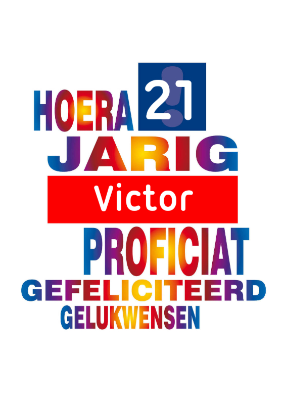 jarig 21 - 30 regenboog - Verjaardagskaarten Verjaardagskaarten - jarig 21 - 30 regenboog