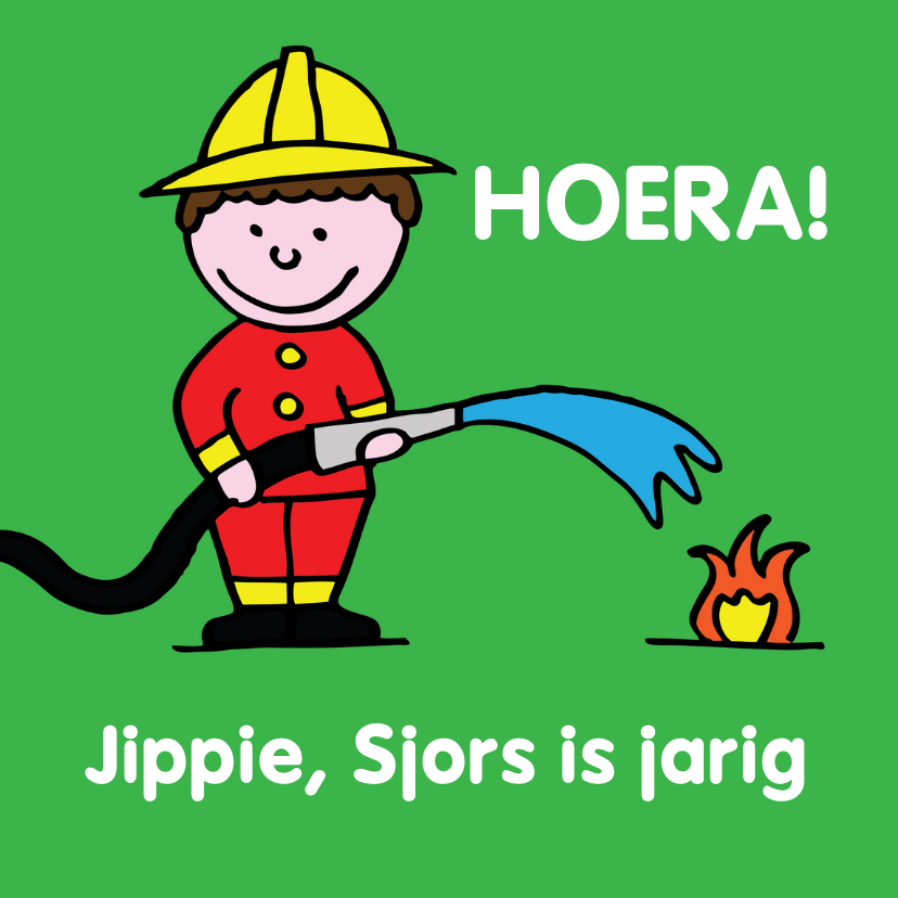 jarig jongen brandweer - Verjaardagskaarten Verjaardagskaarten - jarig jongen brandweer