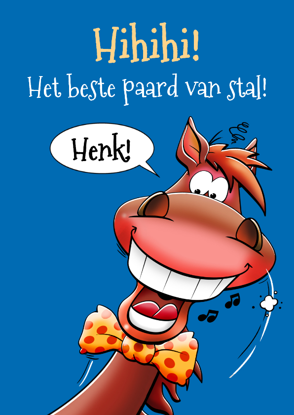 Leuke verjaardagskaart voor paardenliefhebber - Verjaardagskaarten Verjaardagskaarten - Leuke verjaardagskaart voor paardenliefhebber