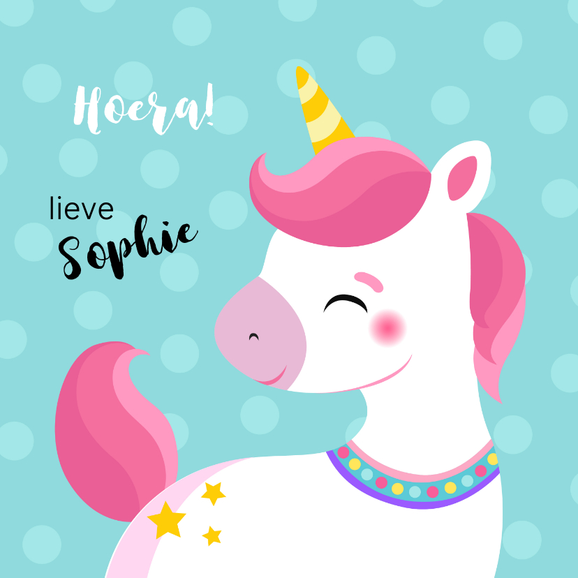 Lieve unicorn verjaardagskaart - Verjaardagskaarten Verjaardagskaarten - Lieve unicorn verjaardagskaart