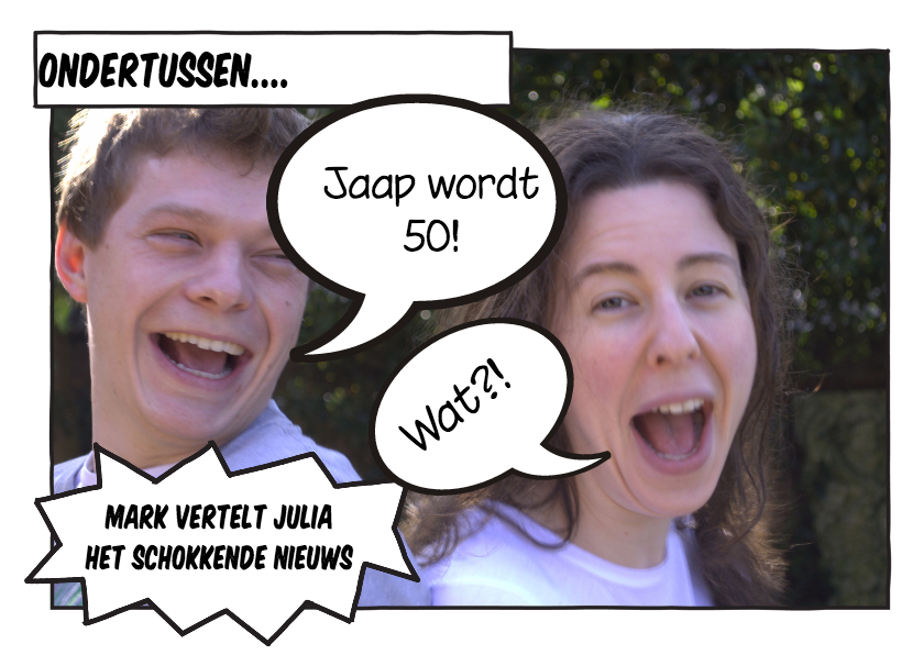 Stripboek fotokaart - Verjaardagskaarten Verjaardagskaarten - Stripboek fotokaart