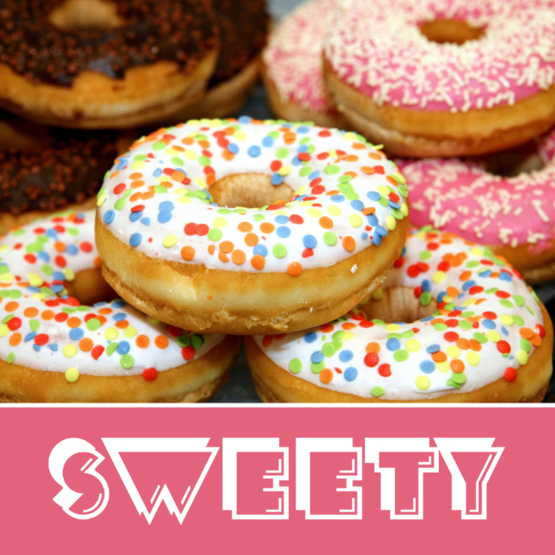 Sweety - Donuts - OT - Verjaardagskaarten Verjaardagskaarten - Sweety - Donuts - OT