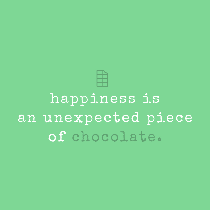 Tekstkaartje 'happiness is..' - Verjaardagskaarten Verjaardagskaarten - Tekstkaartje 'happiness is..'