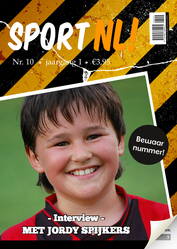 Verjaardagskaarten - Tijdschrift kaart sport man 1LS3