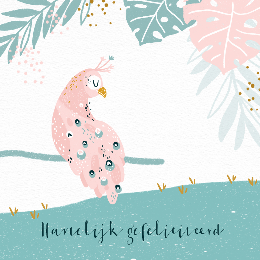 Tropical moods in pastel - Verjaardagskaarten Verjaardagskaarten - Tropical moods in pastel