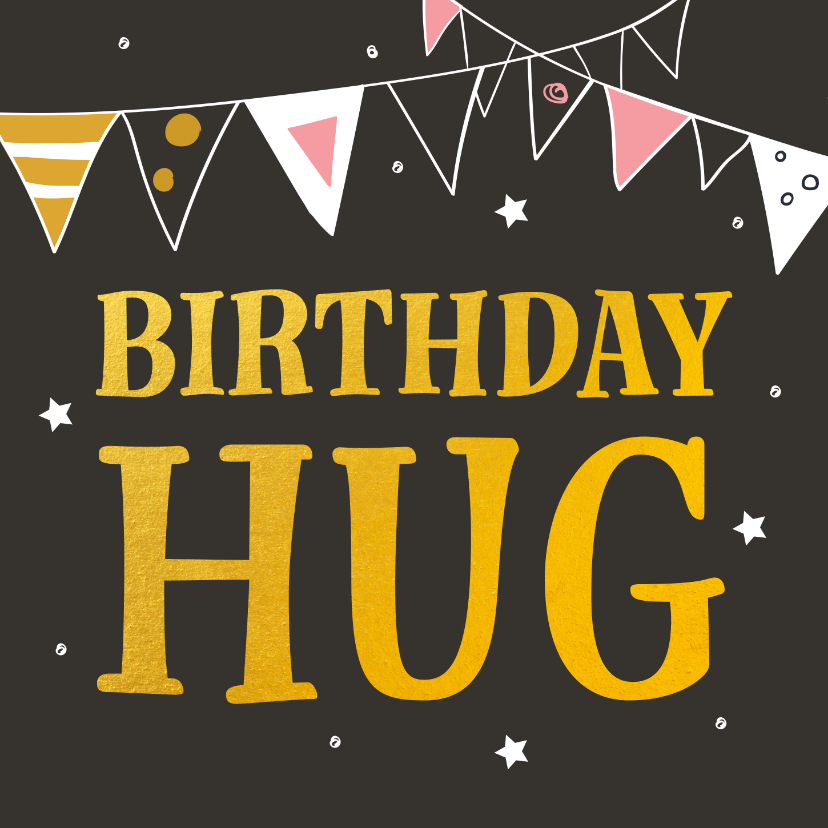 Verjaardagskaarten - Verjaardag -birthday hug