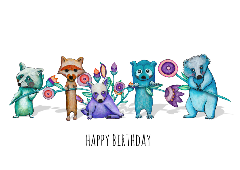 Verjaardag birthday - KK - Verjaardagskaarten Verjaardagskaarten - Verjaardag birthday - KK