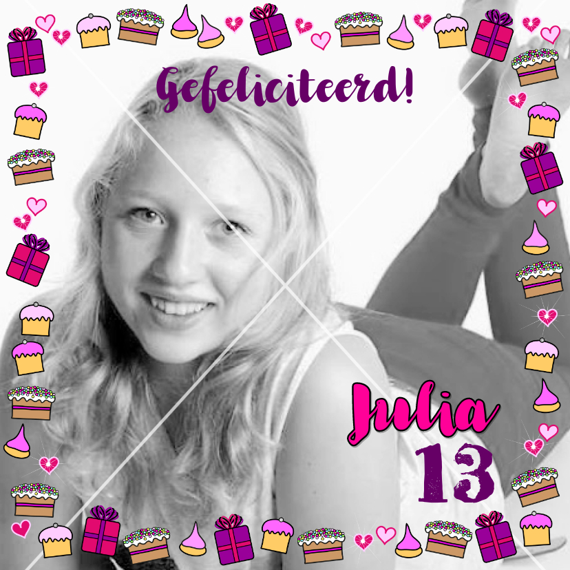 Verjaardag cadeautjes cupcake - Verjaardagskaarten Verjaardagskaarten - Verjaardag cadeautjes cupcake