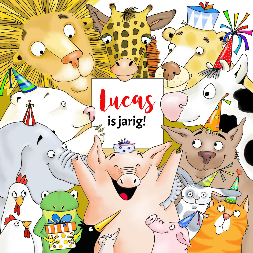Verjaardag - dierenverjaardagsfeest - Verjaardagskaarten Verjaardagskaarten - Verjaardag - dierenverjaardagsfeest