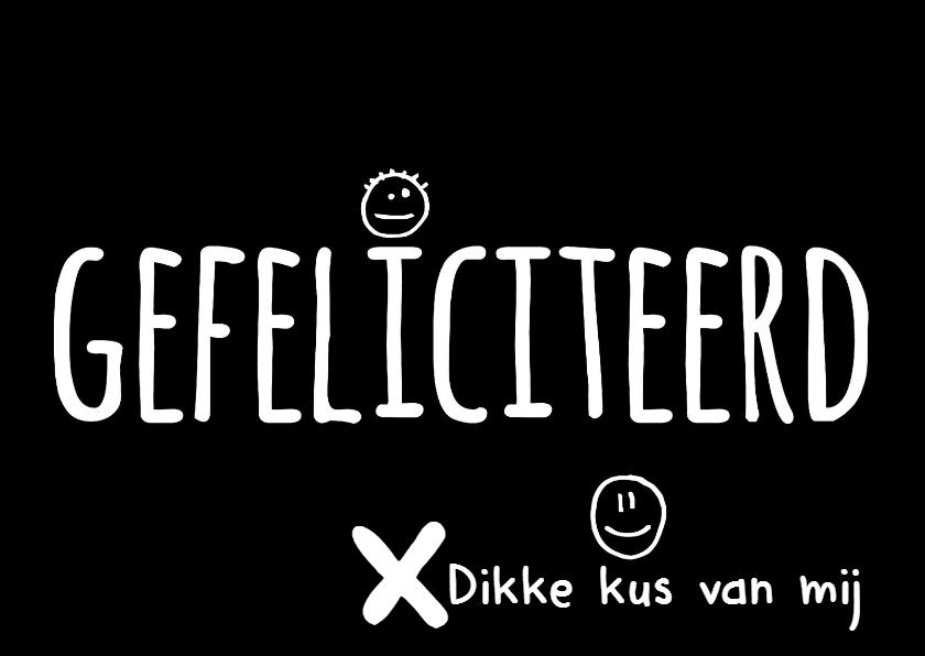 Verjaardag dikke X van mij IW - Verjaardagskaarten Verjaardagskaarten - Verjaardag dikke X van mij IW