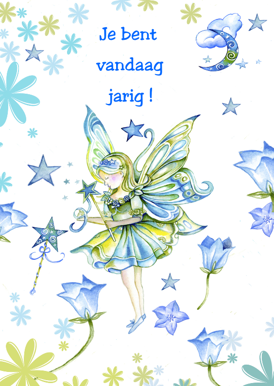verjaardag elfje toverstafje - Verjaardagskaarten Verjaardagskaarten - verjaardag elfje toverstafje