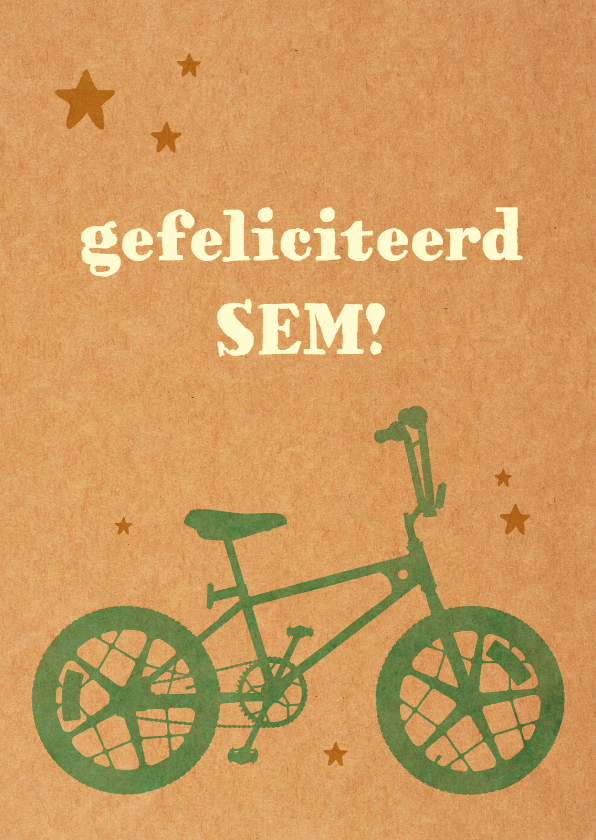 Verjaardag Fiets jongen - Verjaardagskaarten Verjaardagskaarten - Verjaardag Fiets jongen