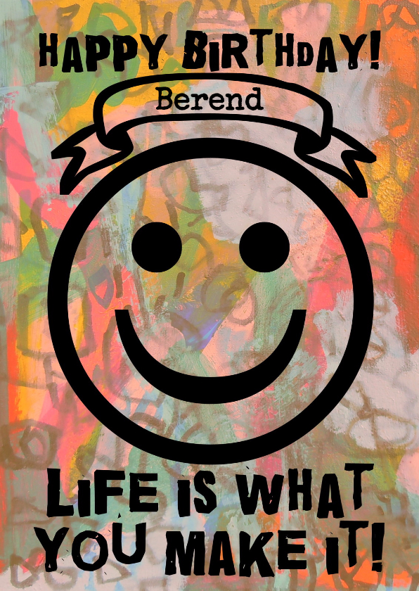 Verjaardag Happy Life IW - Verjaardagskaarten Verjaardagskaarten - Verjaardag Happy Life IW