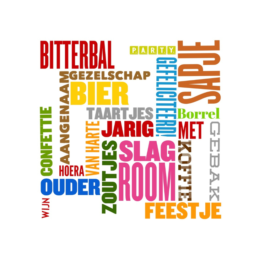 Verjaardag Kleuren - LB - Verjaardagskaarten Verjaardagskaarten - Verjaardag Kleuren - LB
